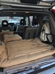 綿を打ち直して車用の布団にお仕立て